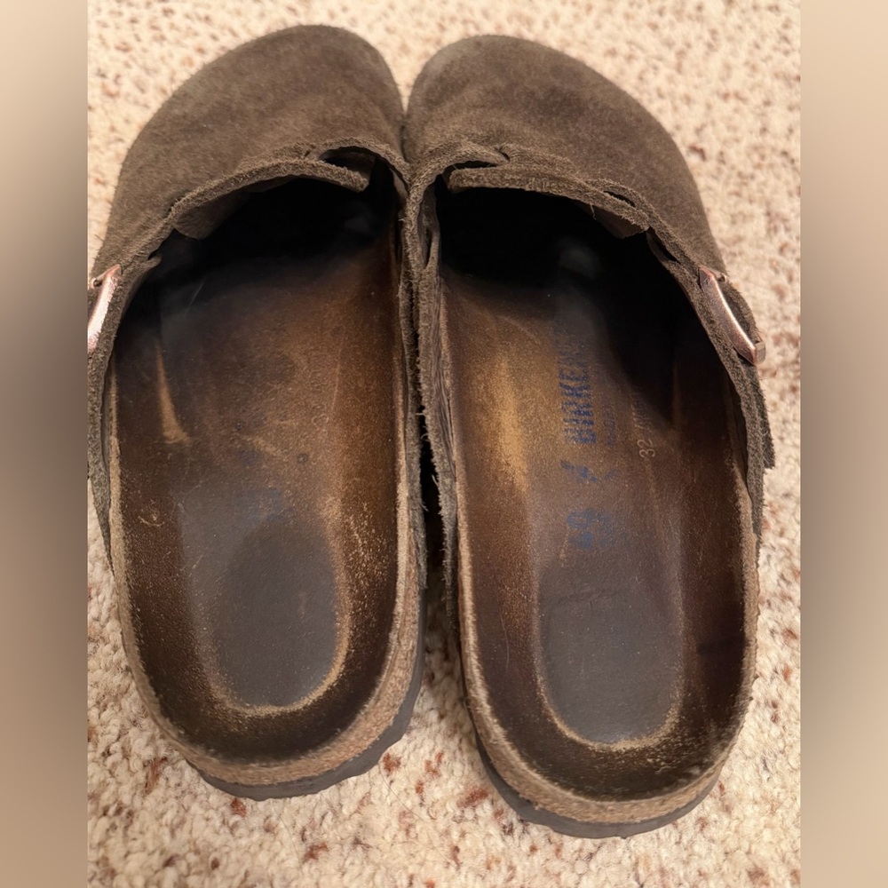 Birkenstock Boston Suede Clogs in Mocha/Brown, Size 40 (9.5-10) - Picture 8 of 11